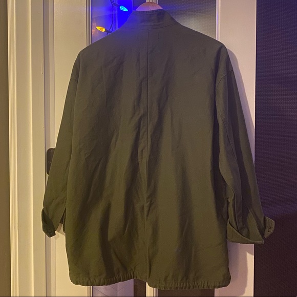 Zara military jacket khaki green & pearls - Picture 8 of 9